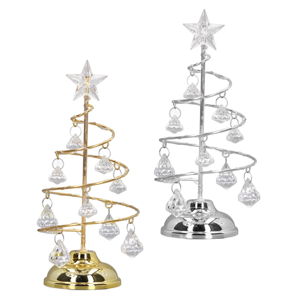LED Christmas Tree Lamp – Crystal Festive Table Decoration