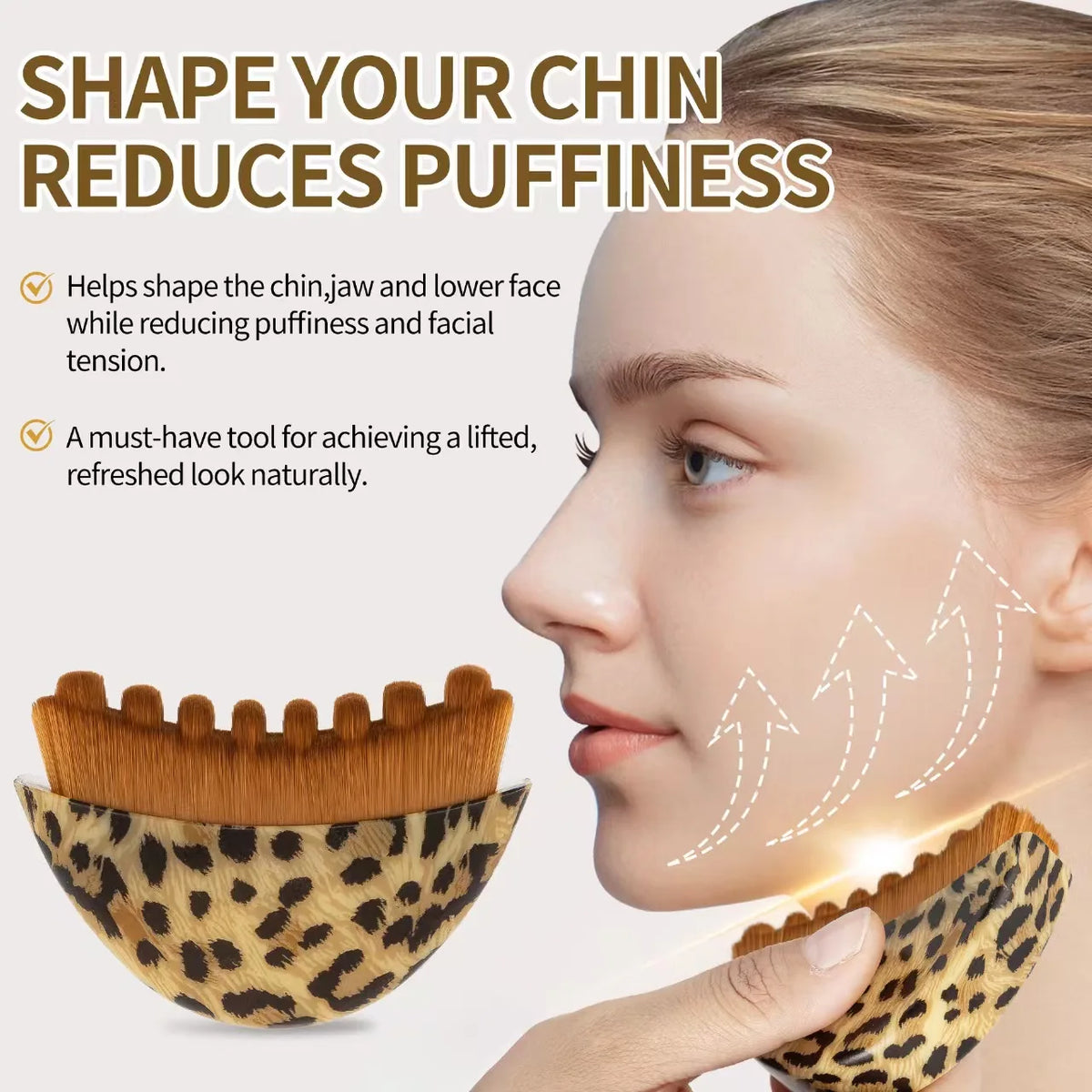 Facial Massage & Contour Brush with Storage Box
